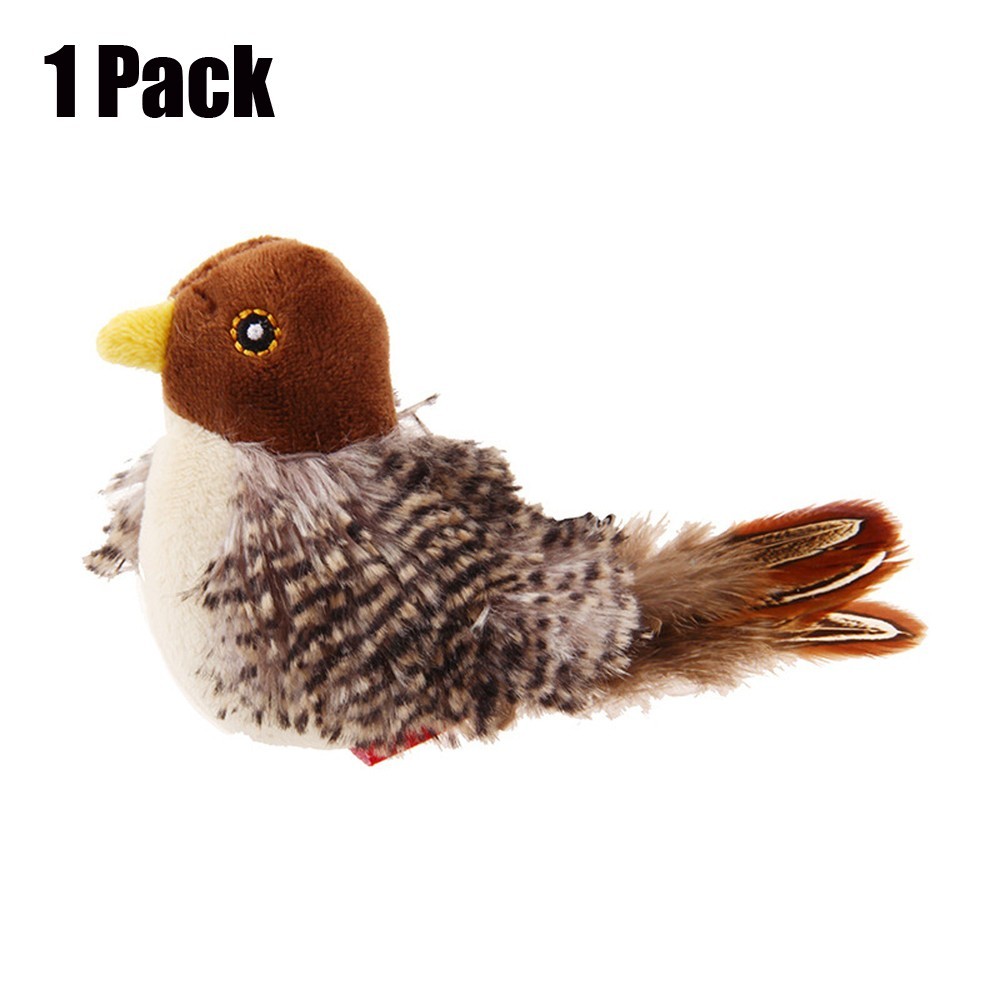 Flapping Bird Cat Toys Flying Electronic Interactive Pet Simulation Sparrow Toy