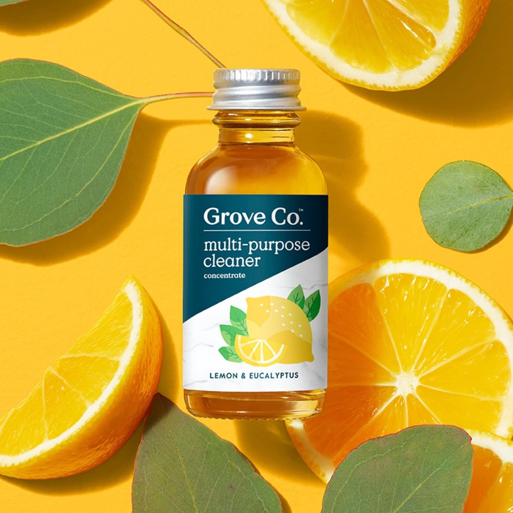 Grove Co. Multi-Purpose Cleaner, Refill Concentrate (6 x 1 Fl Oz) Plant-based...