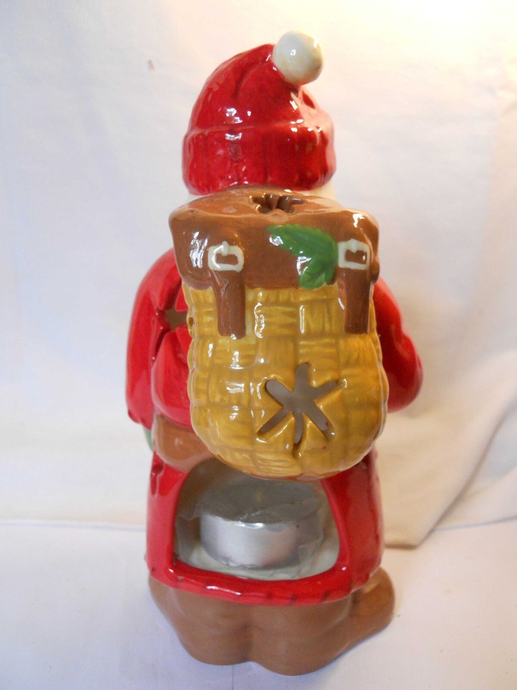 Hallmark SANTA TEALIGHT Porcelain 7"