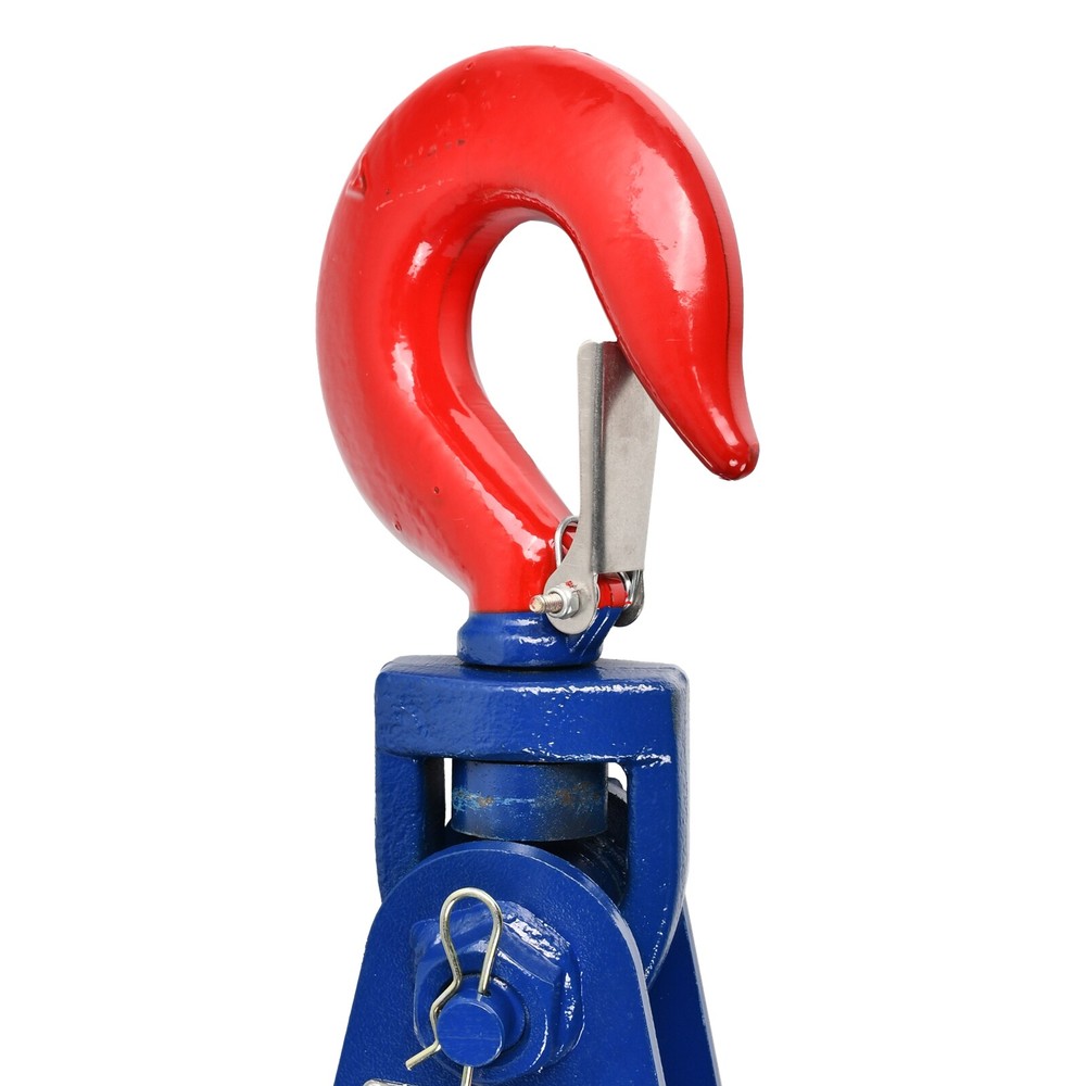Snatch Block With Hook 4 Ton 4-1/2" For 1/2" Wire Rope Roll Back