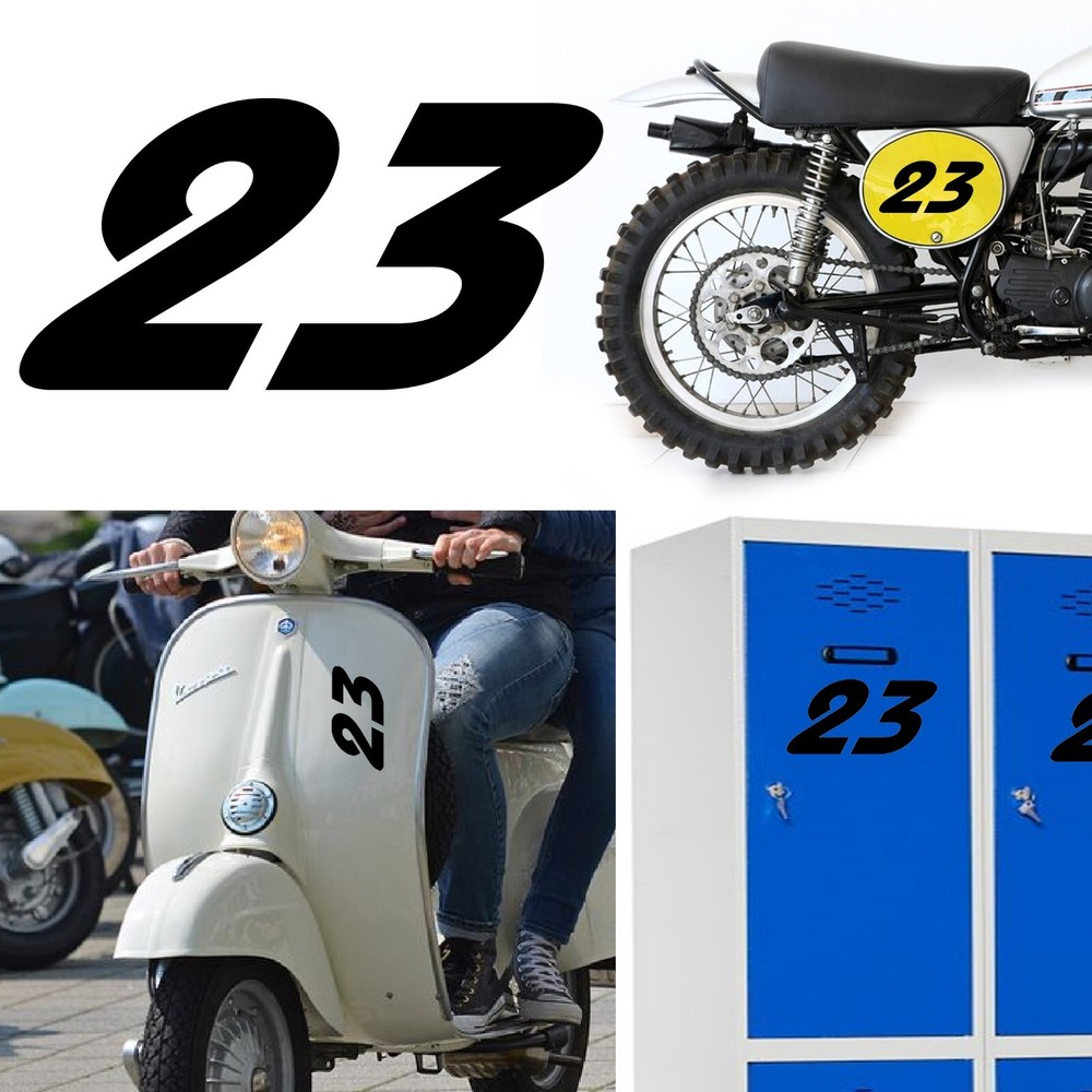 Number 23 v2 Racing Sticker/Vinyl
