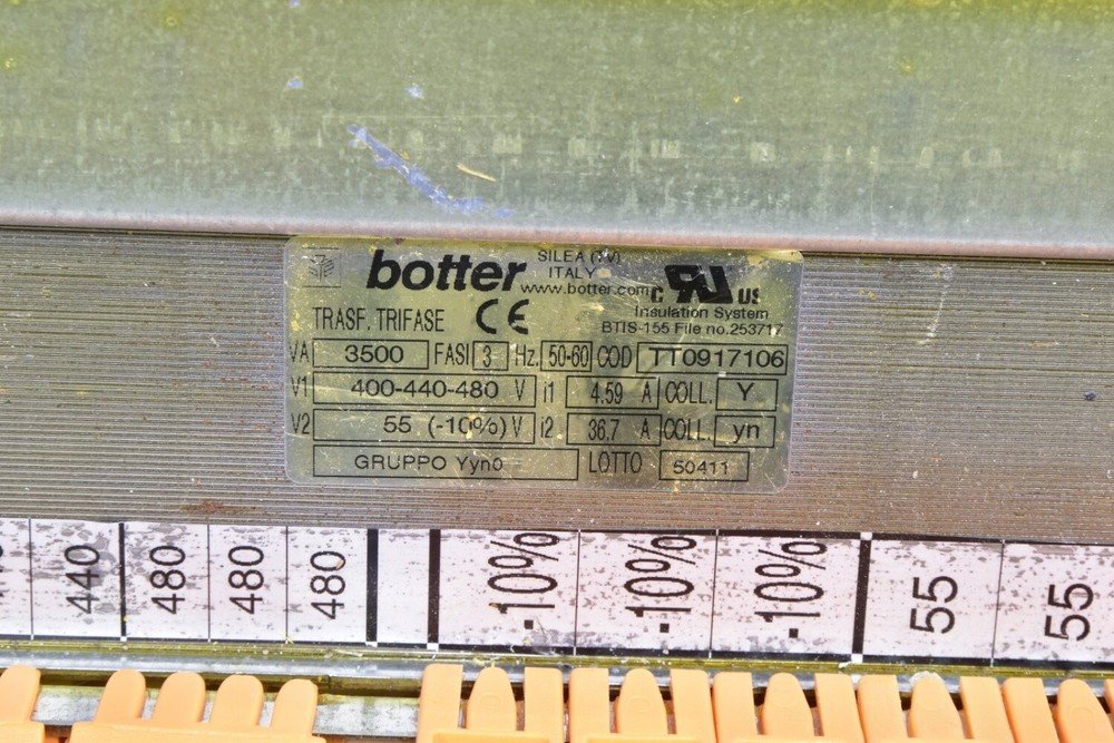 BOTTER CAE012000018, TT0917106, three-phase transformer