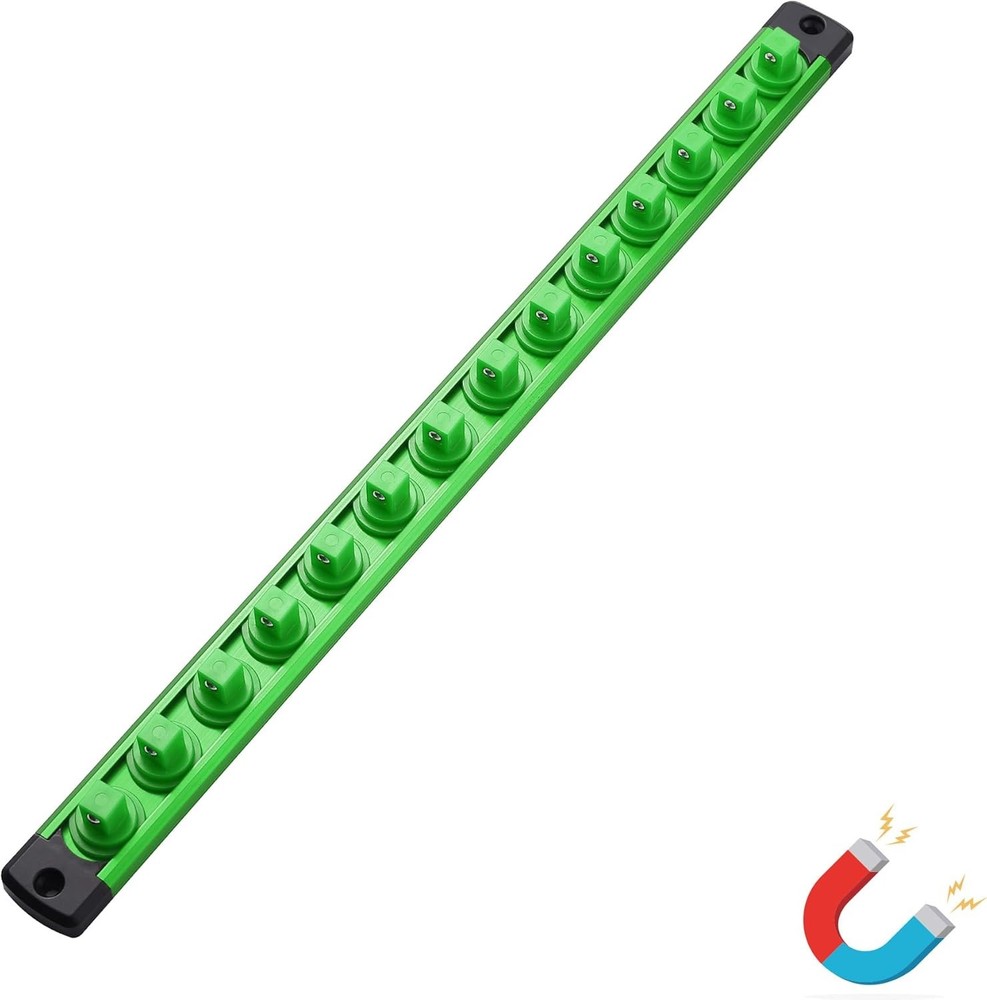 3/8 DRIVE SOCKET ORGANIZER MAGNETIC HOLDER ALUMINUM SOCKET STORAGE TOOL FIX RACK