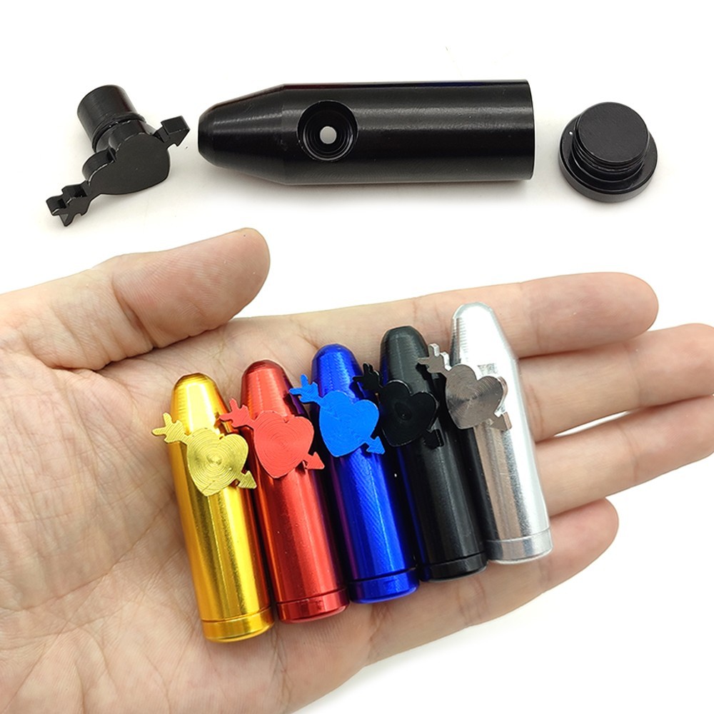 2Pcs/set Spice Case Aluminum Alloy Bullet Dispenser Kitchen Storage Box As Gift