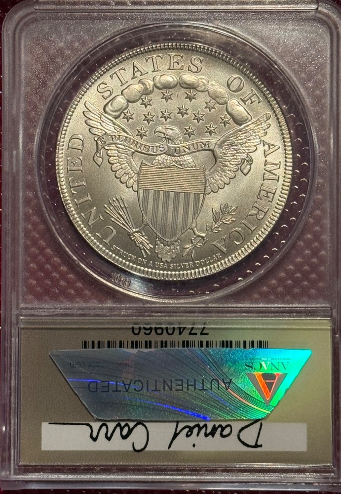 Moonlight Mint Dan Carr 1805 Draped Bust Silver Dollar Overstrike