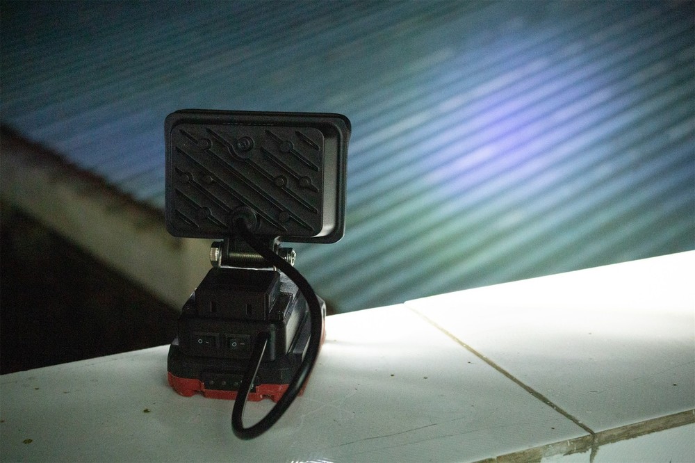 LED Work Light For Bauer 20V Li-Ion Battery Foldable Compact Job Site Light
