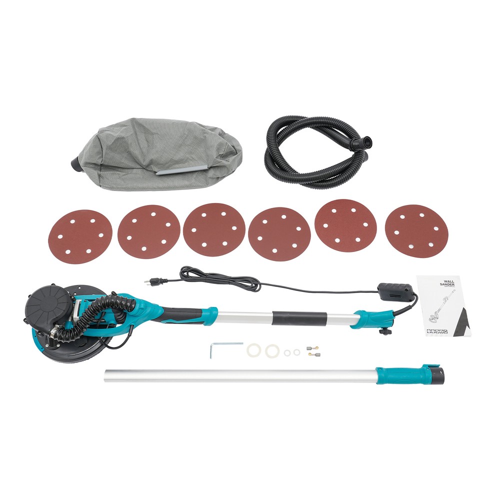 Dustless Electric Ceiling Wall Sander Variable Drywall Sanding Machine 800-1800R