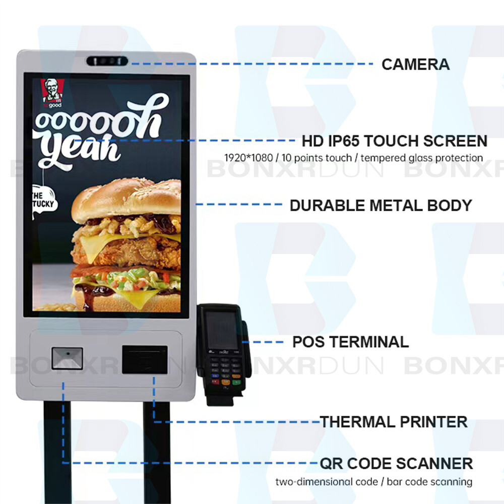 Wall Mount Touchscreen Ordering Machine Self Service for Restaurant