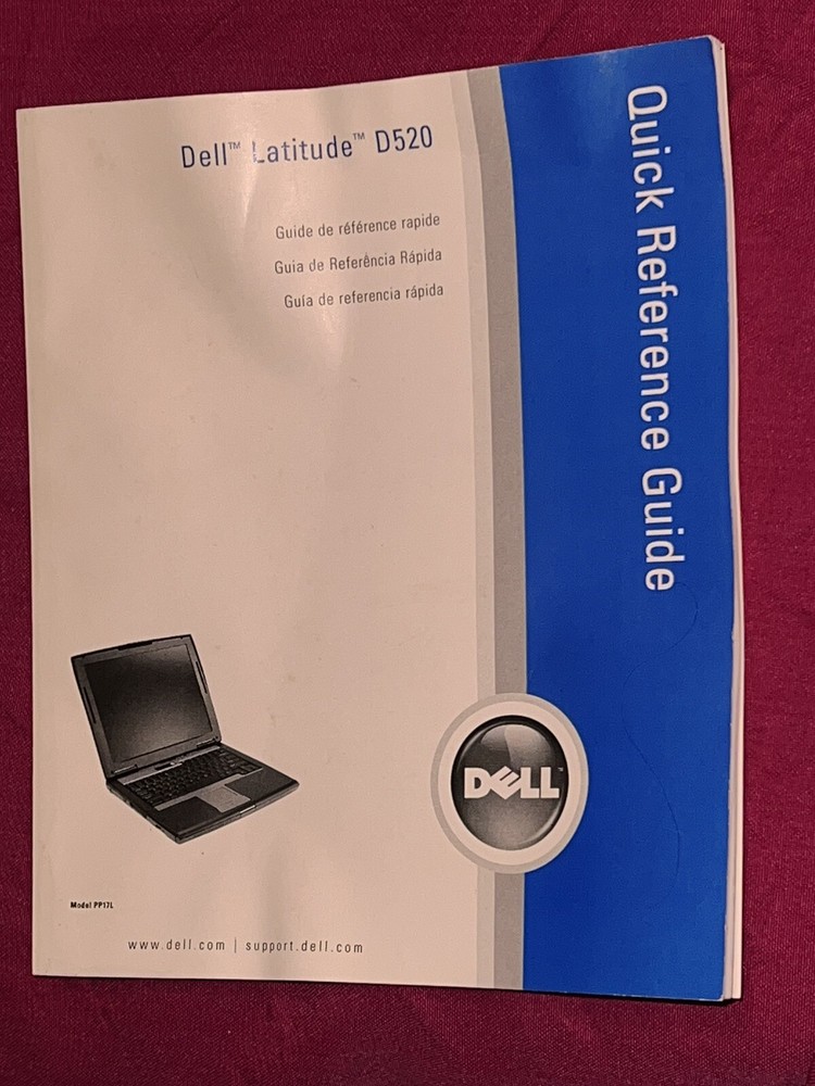 Dell Latitude D520 Quick Reference Guide 2006 English Spanish