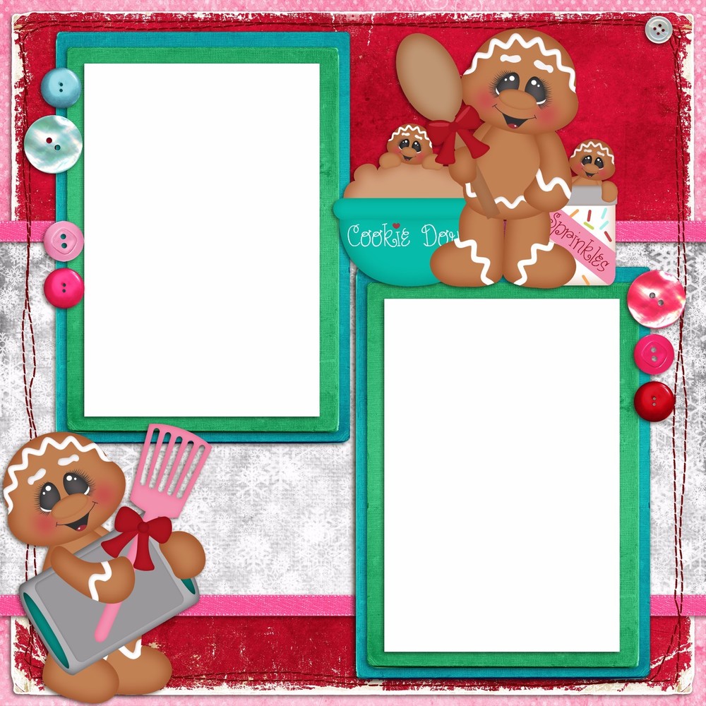 BAKING UP MEMORIES - Premade Scrapbook Pages - EZ Layout 426
