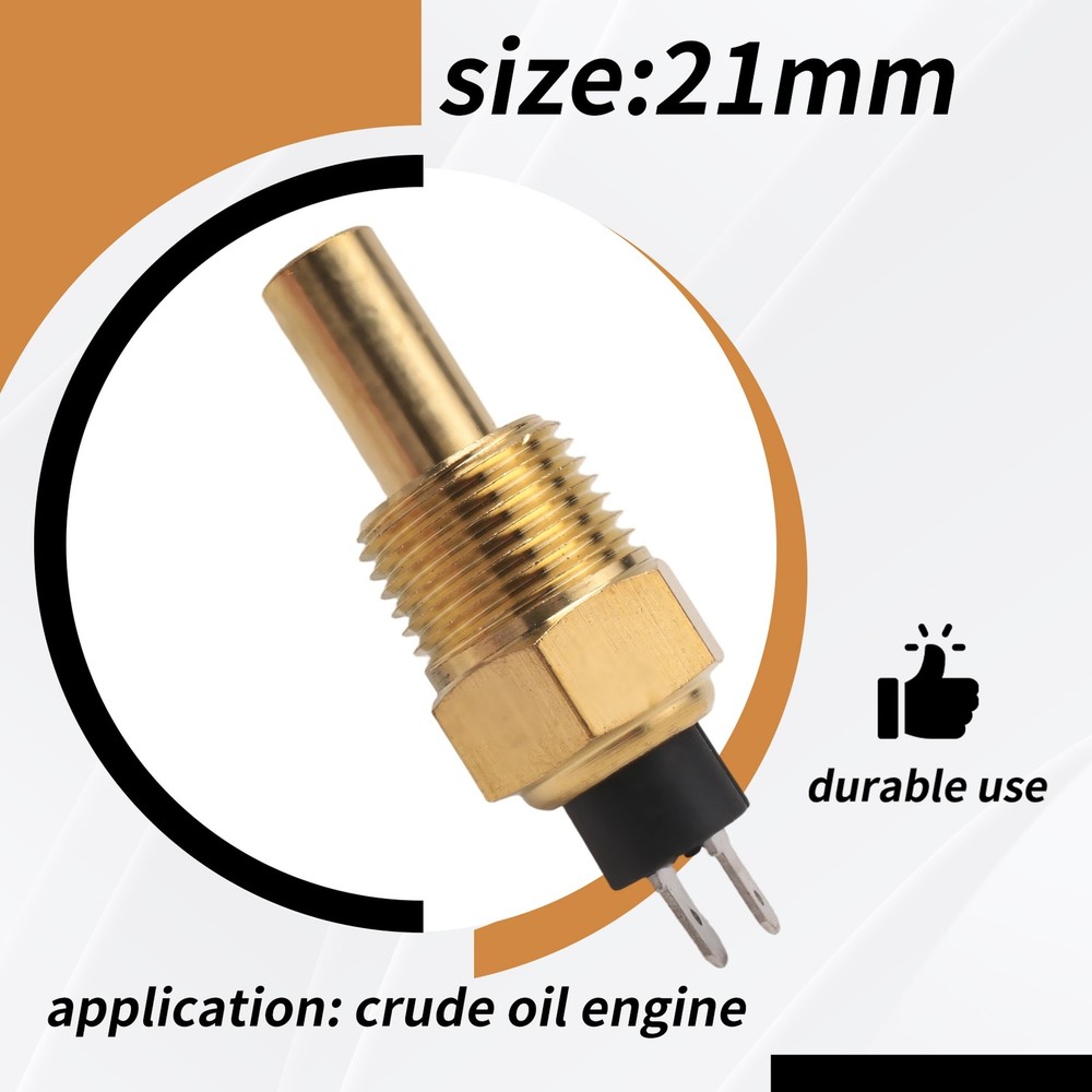 For engine water temperature sensor oil temperature sensor 1/2NPT 21mm Gew9233