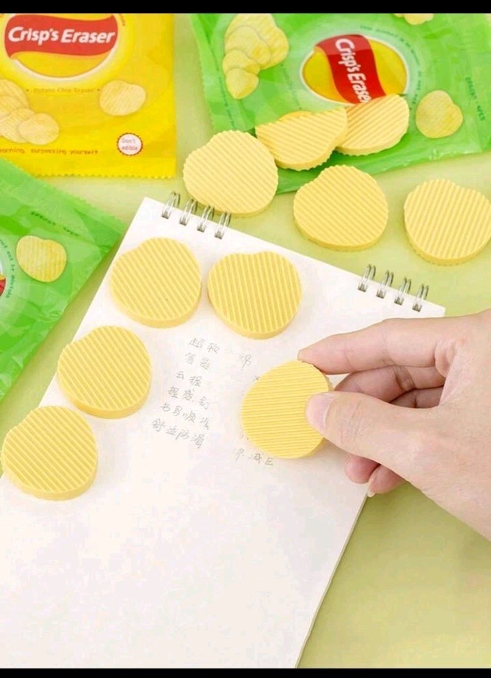 Eraser Shaped Chips Embedded Like Potatoes Student School