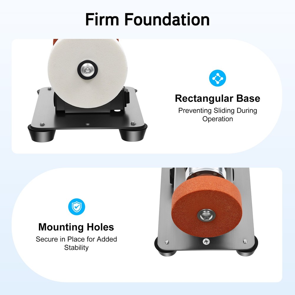 Electric Benchtop Grind Sander Adjustable Variable Speed Table Grinding Machine