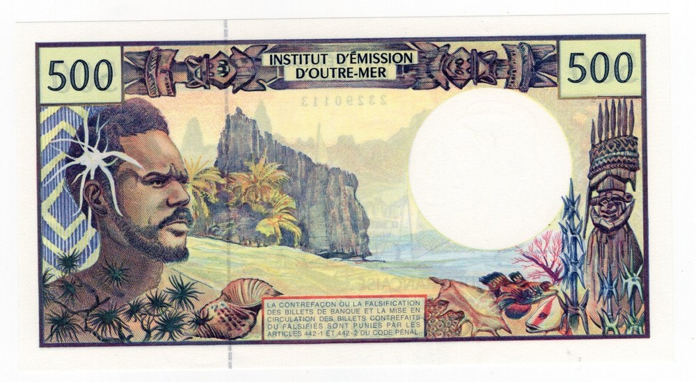 FRENCH PACIFIC TERRITORIE P-1g 500 Francs 2007 UNC