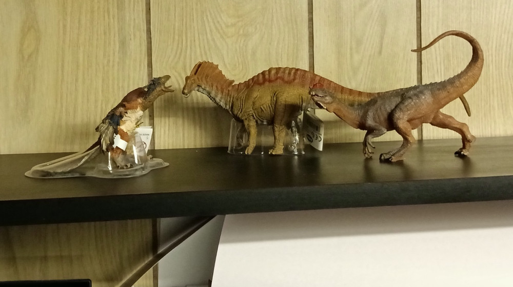 Papo: Archaeopteryx, Amargasaurus, Dilophosaurus
