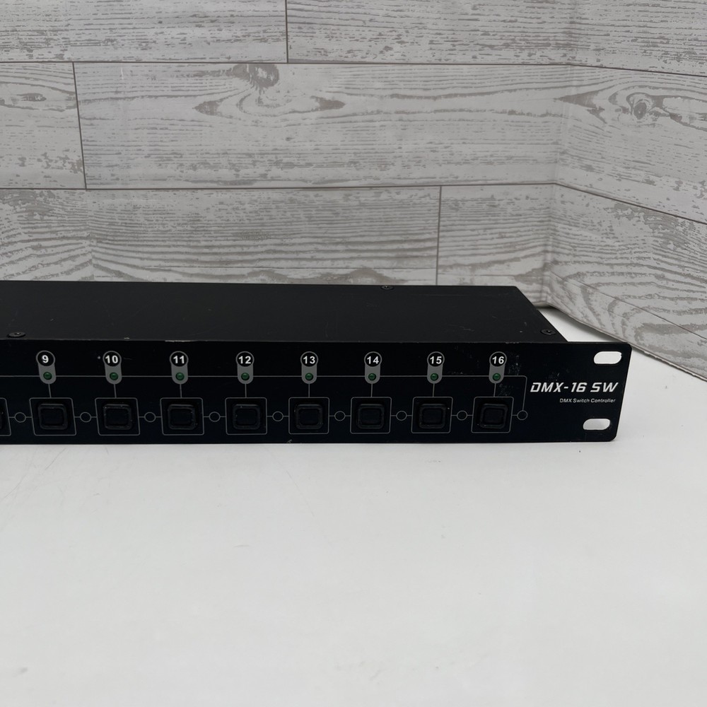 Elation DMX-16SW 16-Channel DMX Lighting Controller Rack Mount Switch Panel