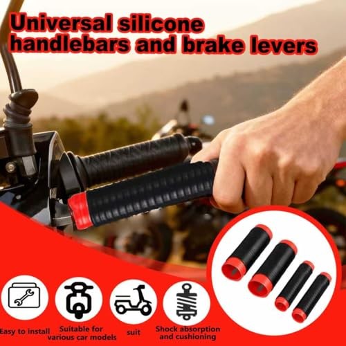 Universal Silicone Handlebar Grip Covers, Silicone Handlebar Grips for