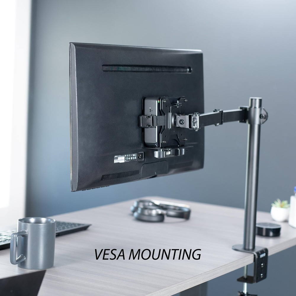 VIVO Adjustable Thin Client Mini PC Mount Bracket, CPU VESA Under Desk and Mo...