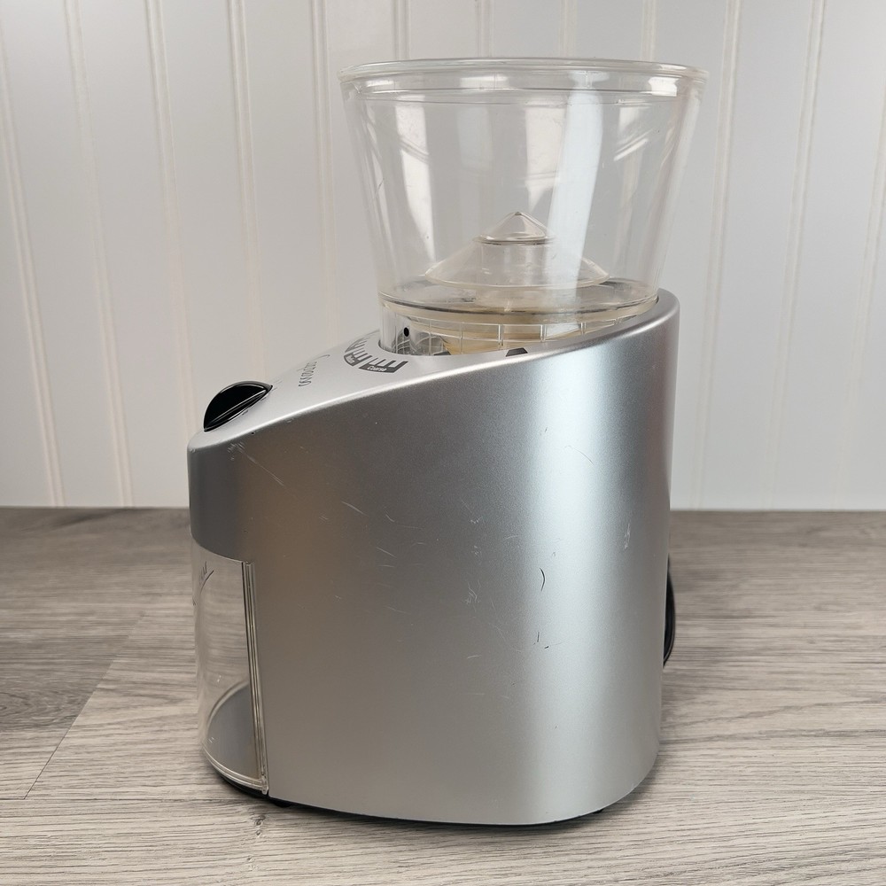 Capresso 560.04 Infinity Conical Burr Coffee Grinder Brushed Silver 16 Settings
