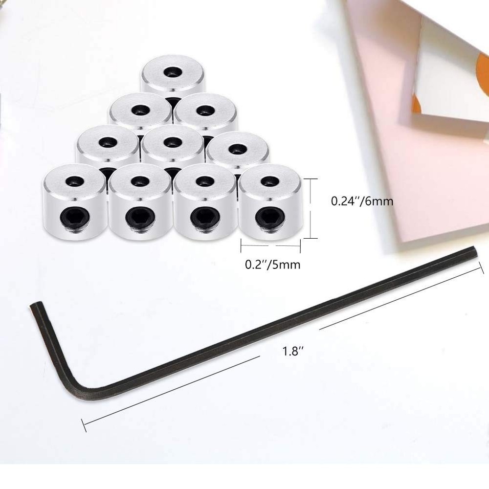120 Pcs Pin Locks Backs Locking Clasp Bulk with Wrench, 6 x 5 mm, Silver