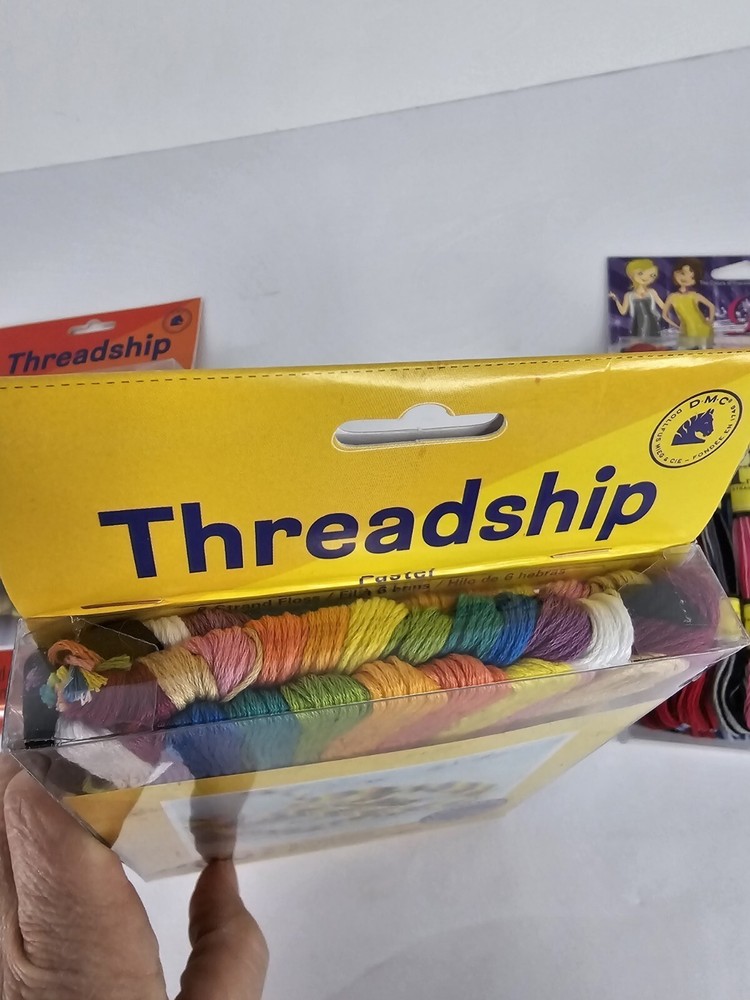 Threadship Craft Thread Lot 108 Spools Embroidery Sewing