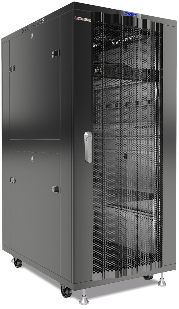 Sysracks 32U 39'' Deep IT Network Data Server Rack Cabinet Mesh Vented Door