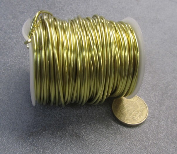 Brass Wire 0.064" Dia. 1 Lb Spool - 83 Ft