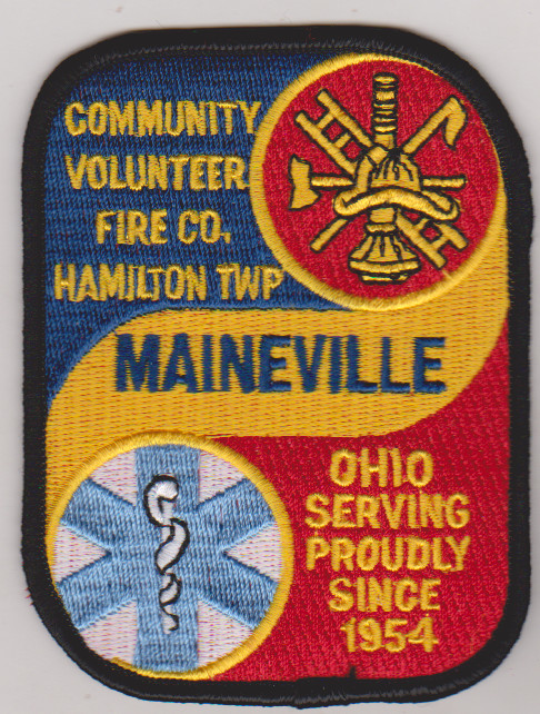Maineville Hamilton Twp. OH Community Volunteer Fire Department patch