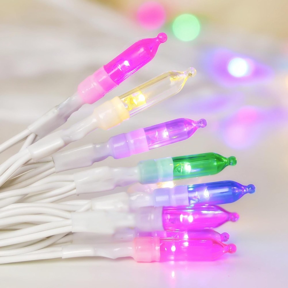 30 LED Easter Mini Lights - 11.5Ft Pastel Colored Battery String Light with 8 Mo