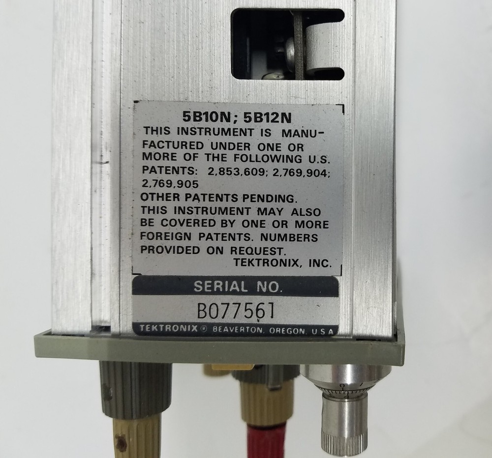 Tektronix 5B12N Dual Time Base Module