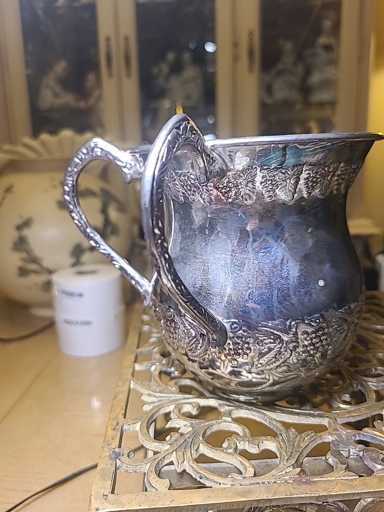 Two Handle Vintage Netillat Yadayim Silverplate Wash Cup
