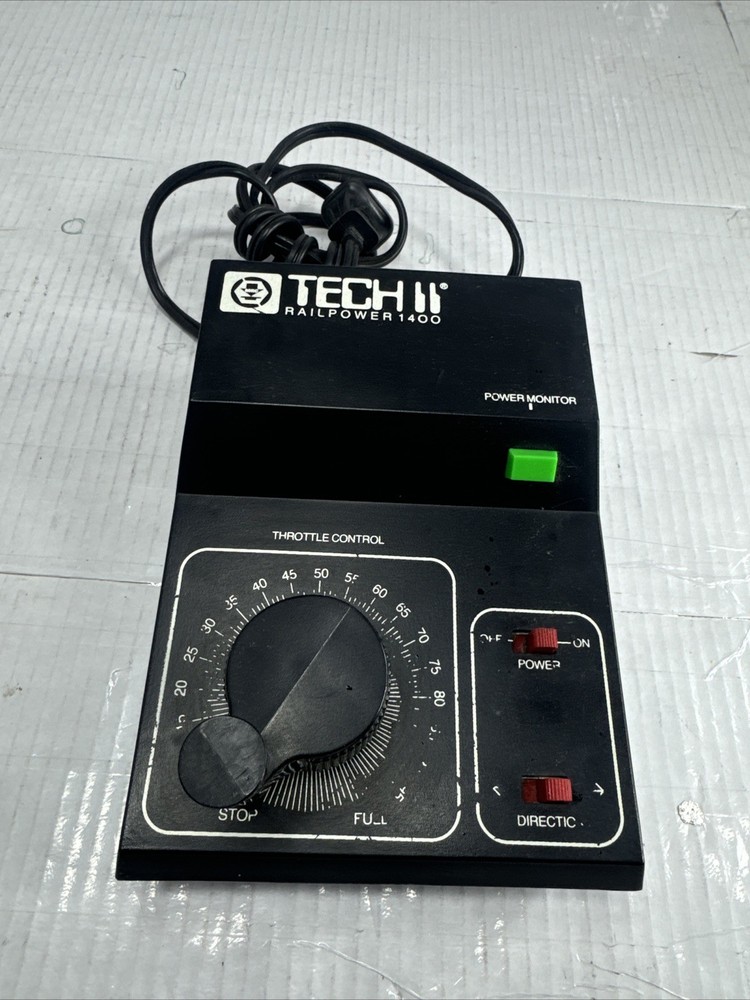 MRC Tech 2 Rail Power 1400 Transformer, Controller For Train Set Ho / N Scale