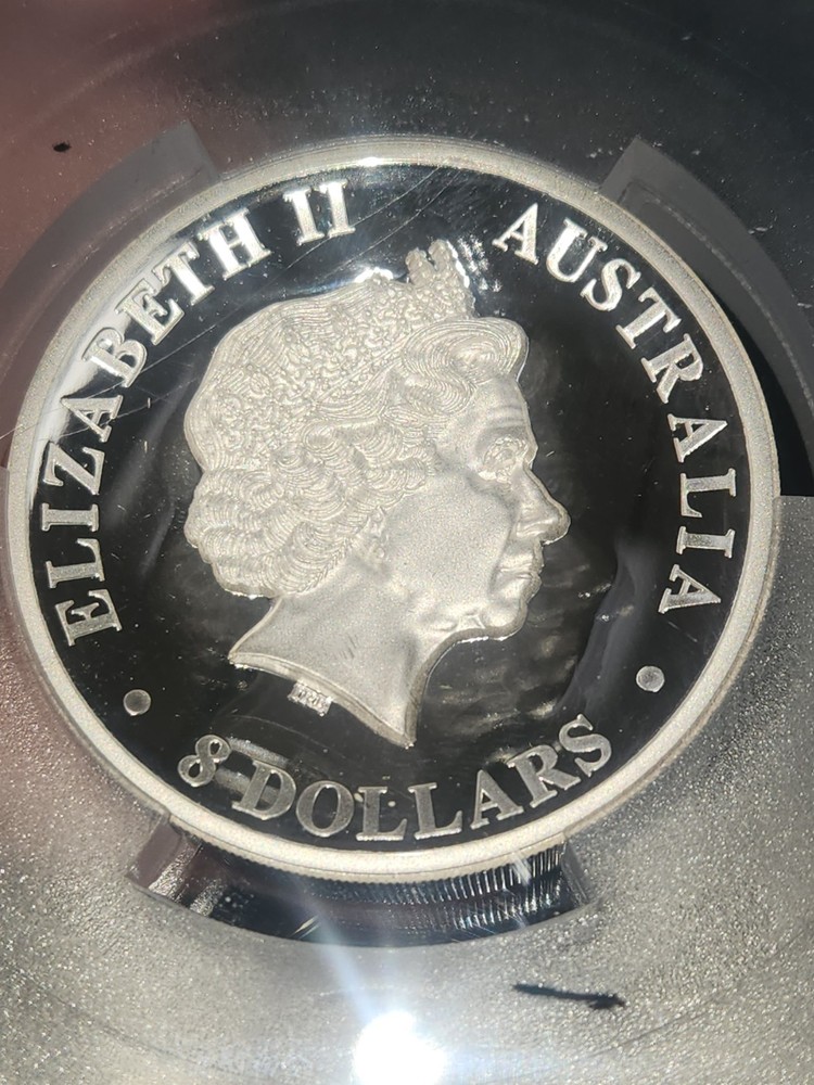 2014-P Australia $8 5oz Silver High Relief Wedge-Tailed Eagle PCGS Gem Proof