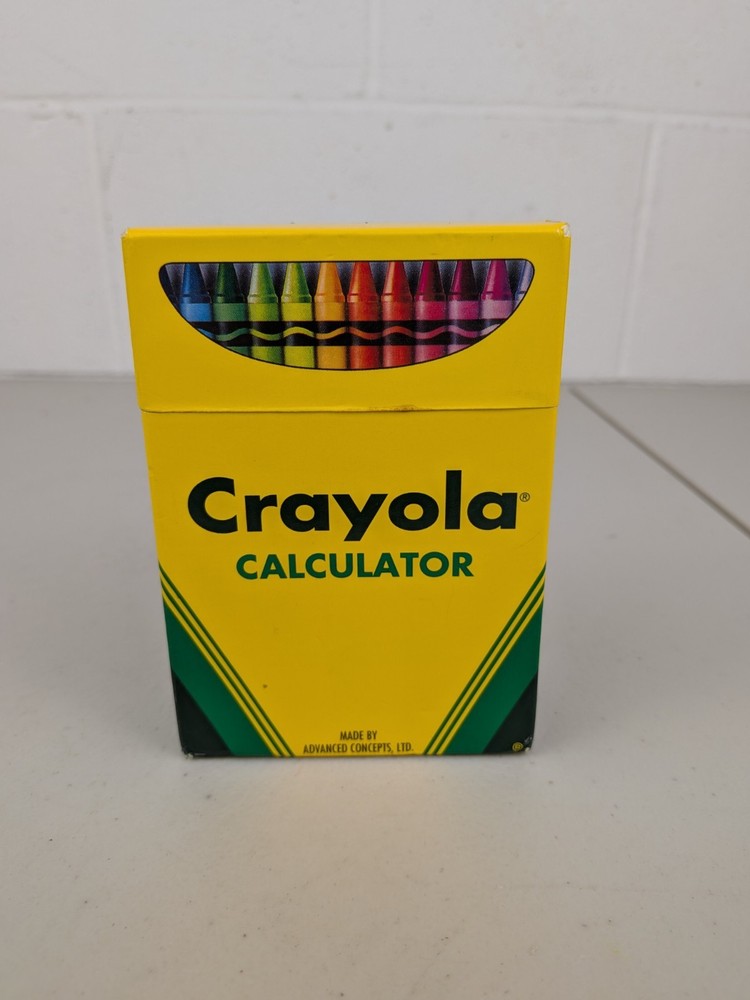 Vintage Crayola Calculator Nostalgia 1990's Needs Battery