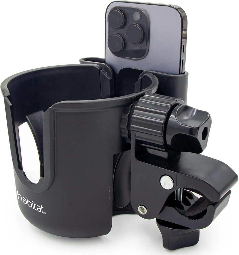 Habitat Universal Stroller Cup Holder Attachment with Phone Holder - Adjustable