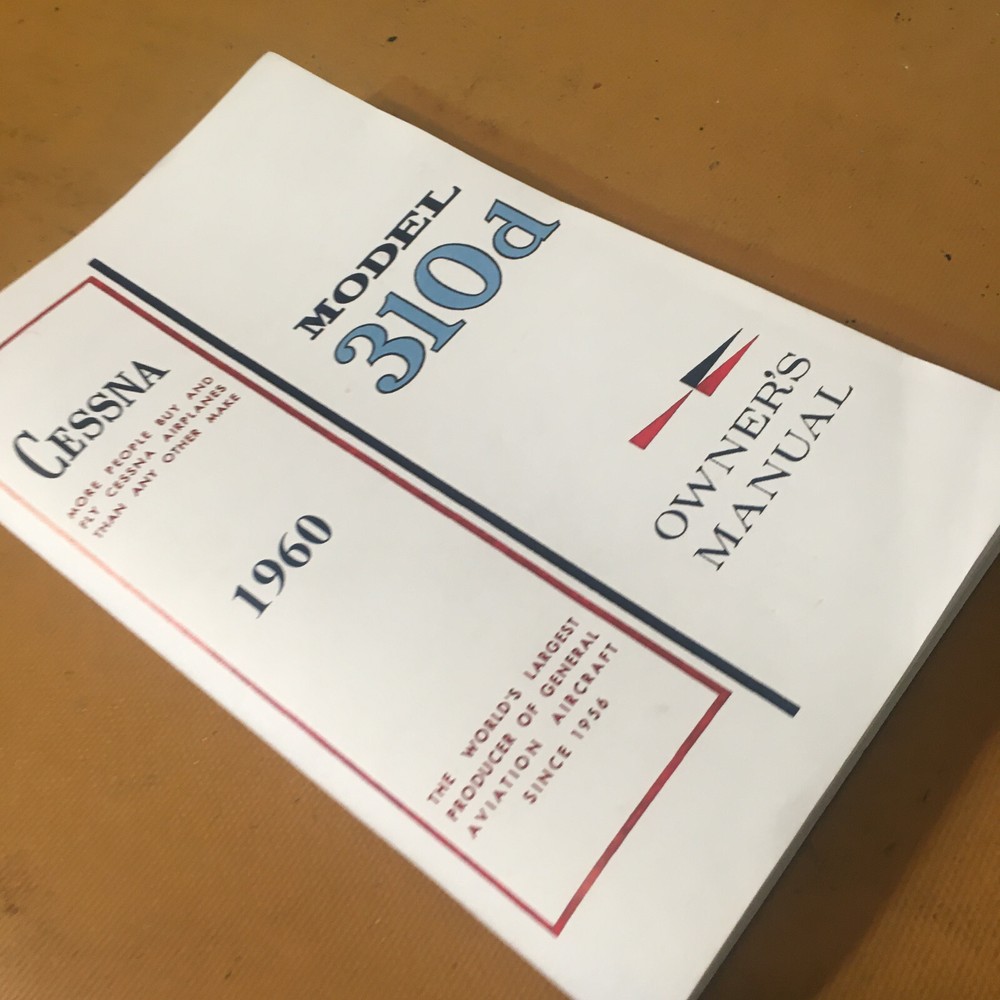 1960 Cessna 310D Owner's Manual