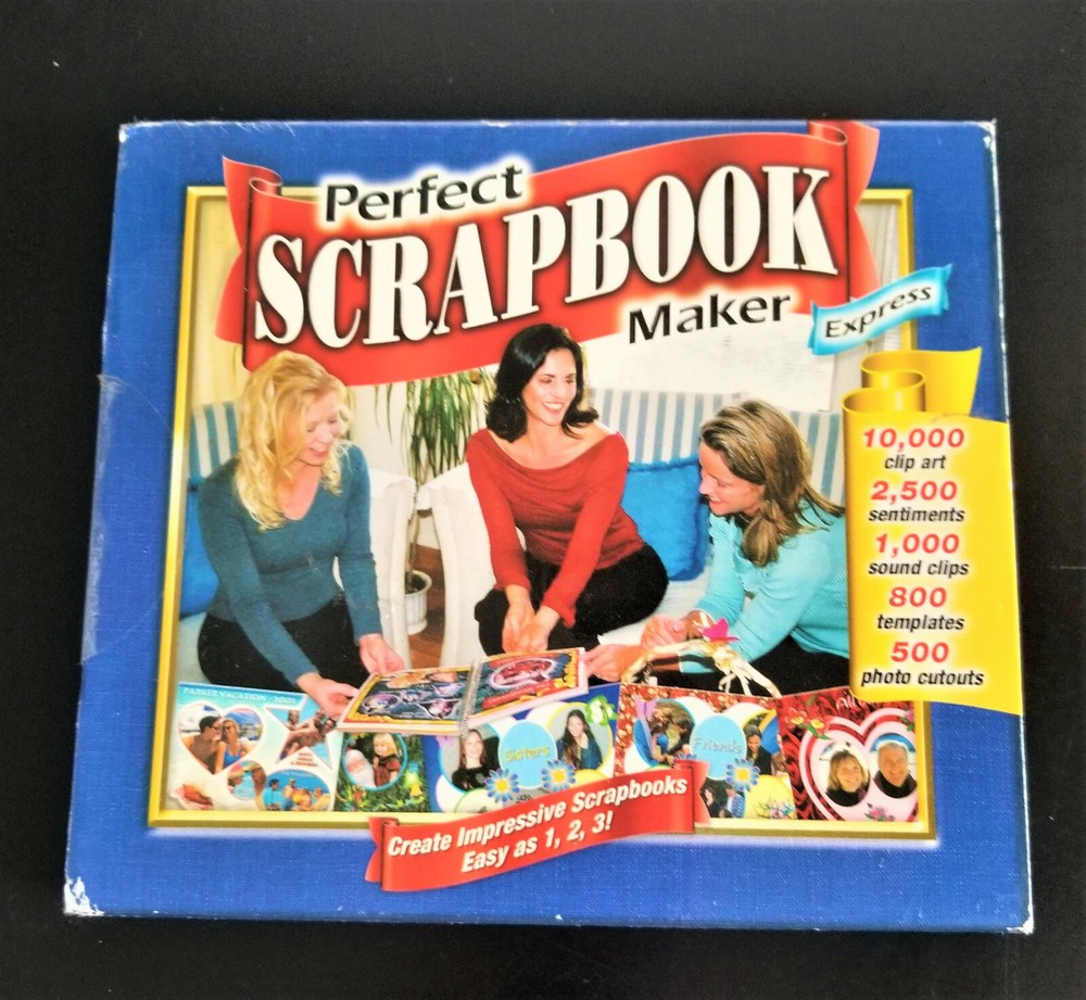 Perfect Scrapbook Maker Express CD Cosmi Windows Clip Art Templates Sentiments