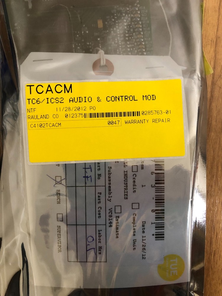 Rauland-Borg TCACM Audio & Control Module TC6/ICS2