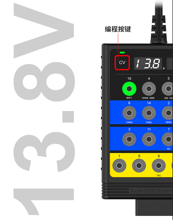 OBD2 Breakout Box OBDII Protocol Detector Car CAN Test Box Break Out Diagnosis
