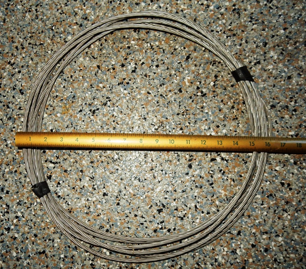 Wire Rope Cable 1/4", 1x7, 25 ft