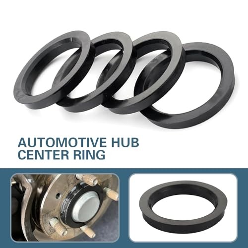 4PCS Car Wheel Hub Center Ring, Polycarbonate Plastic Fill Gaps Shock