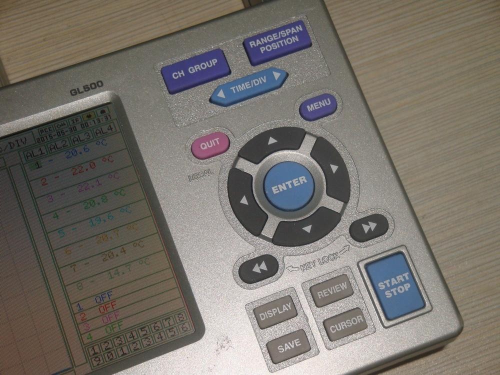 Graphtec Data Logger GL500A midi LOGGER dual W/O Input Amplifier Module