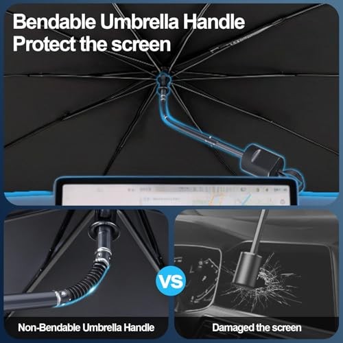 Upgrade Windshield Sun Shade Umbrella, Foldable Car Sun Shade Medium