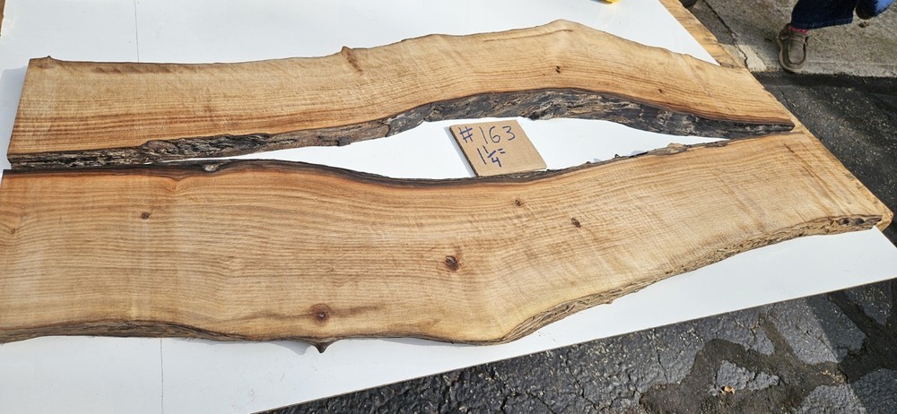 Bastogne Walnut Slabs Bookmatch (2) Live Edge