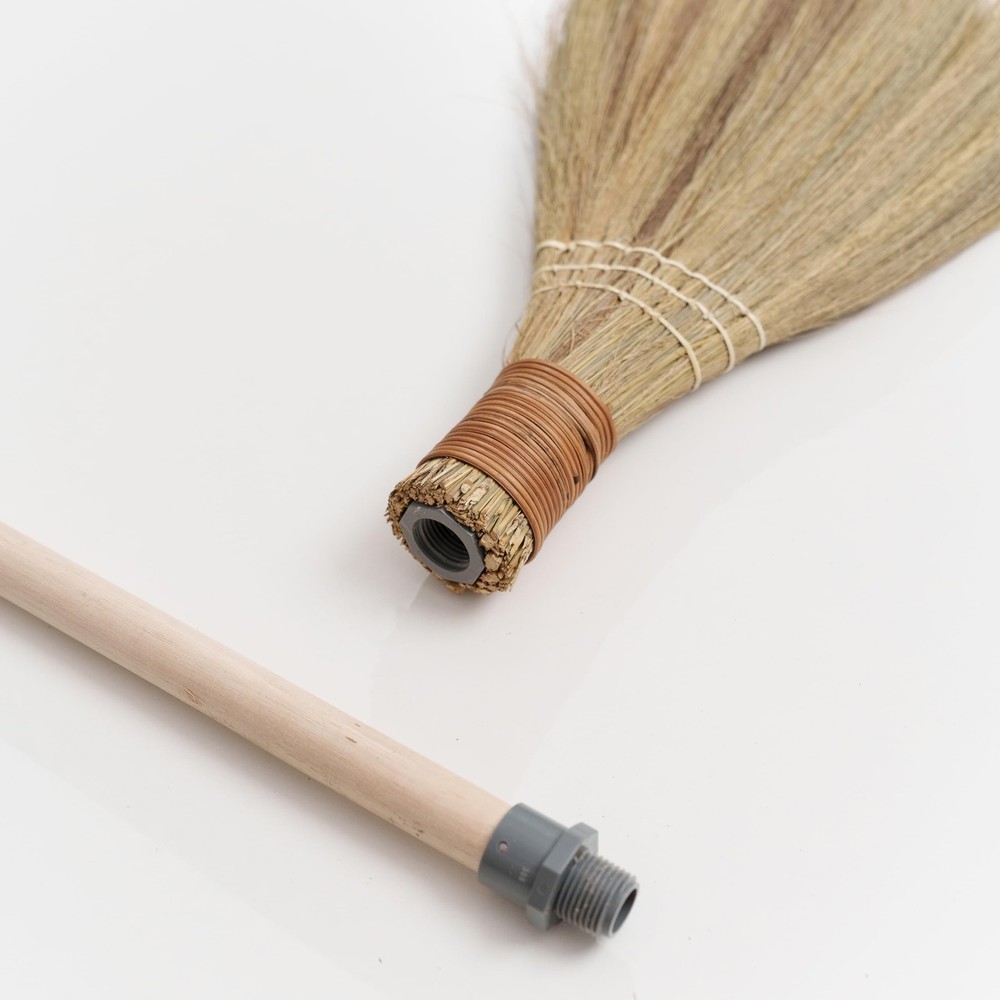 Natural Whisk Sweeping Hand Handle Broom - Vietnamese Straw Soft