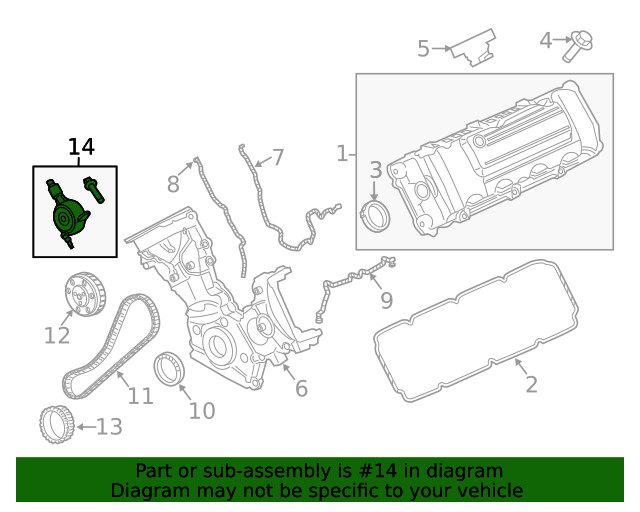 Genuine Ford Engine Variable Valve Timing (Vvt) Solenoid BR3Z6M280F