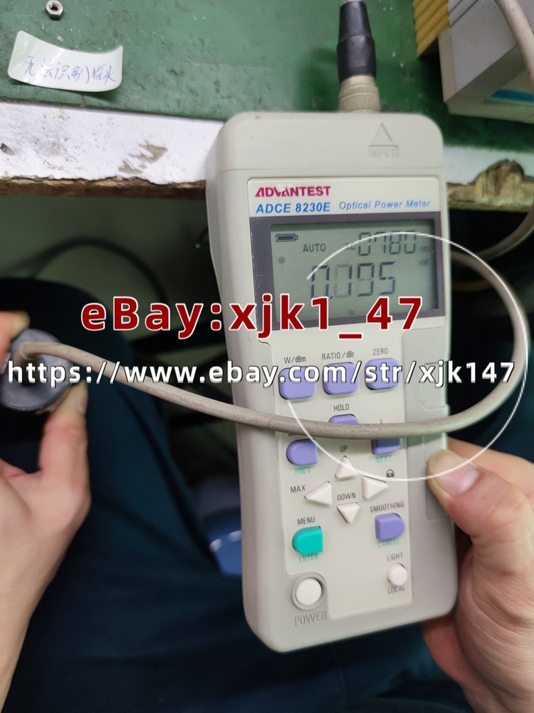 ADVANTEST 8230E OPTICAL POWER METER WITH Q82321 PROBE