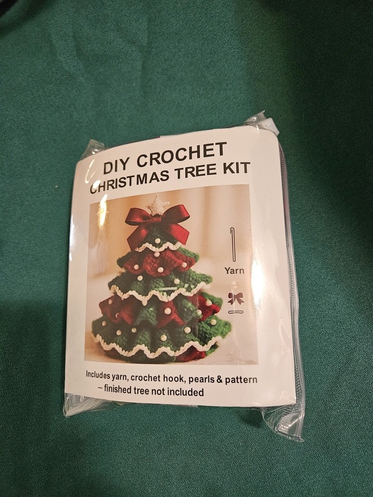 Beginner Learn To Crochet Kit Christmas Tree Everything Included In Kit