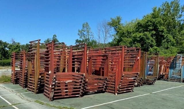 Portable Stack Rack Nestable Nesting Stacking Pallet Stack Warehouse Stacker