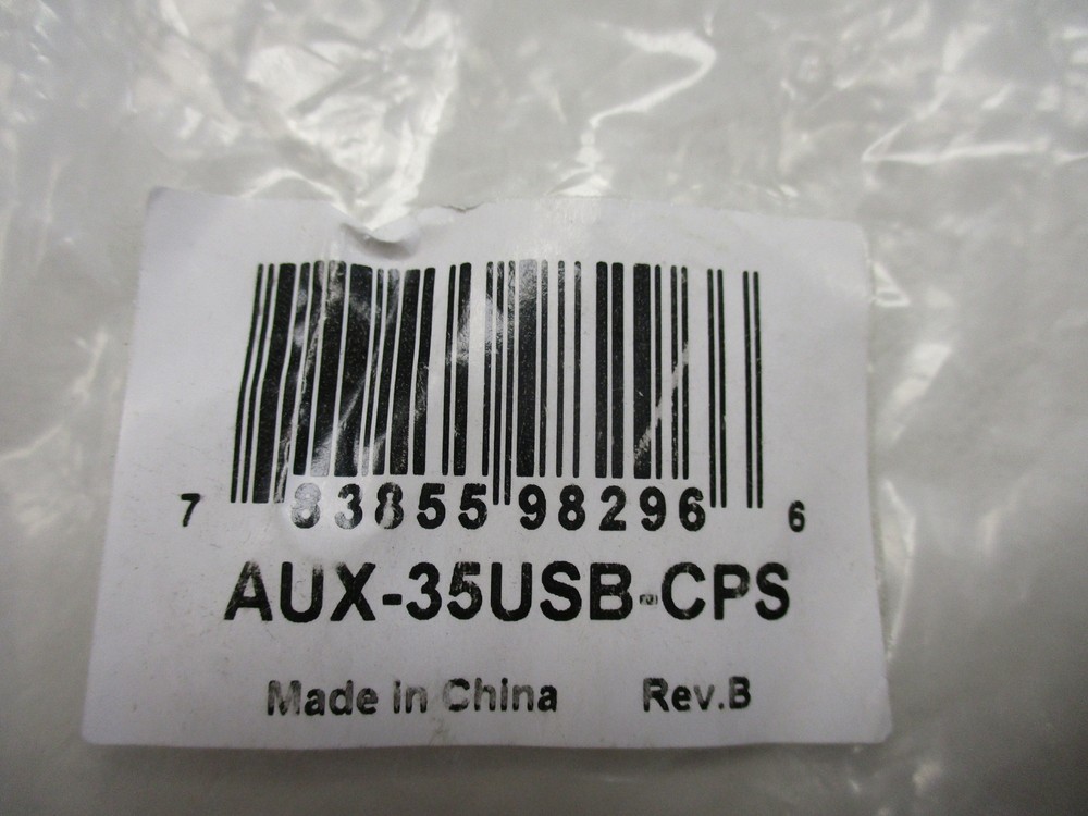 MARINE AUDIO INPUT EXTENSION CABLE PANEL MOUNT BLACK AUX-35USB-CPS BOAT